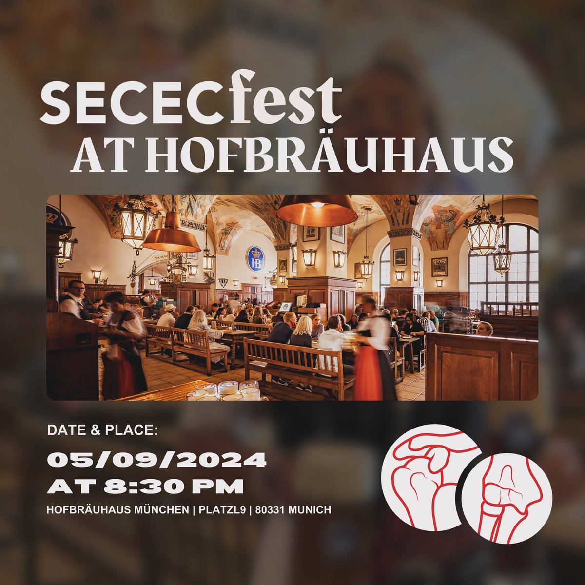 The legendary Hofbräuhaus 🏰 is all set to welcome the 31st SECEC Congress! We’re gearing up for a night full of SECEC spirit, great company, and endless joy. Join us in making this a truly unforgettable event! Are you attending? 🍻🍻🍺👉 emma.events/secec2024/netw…