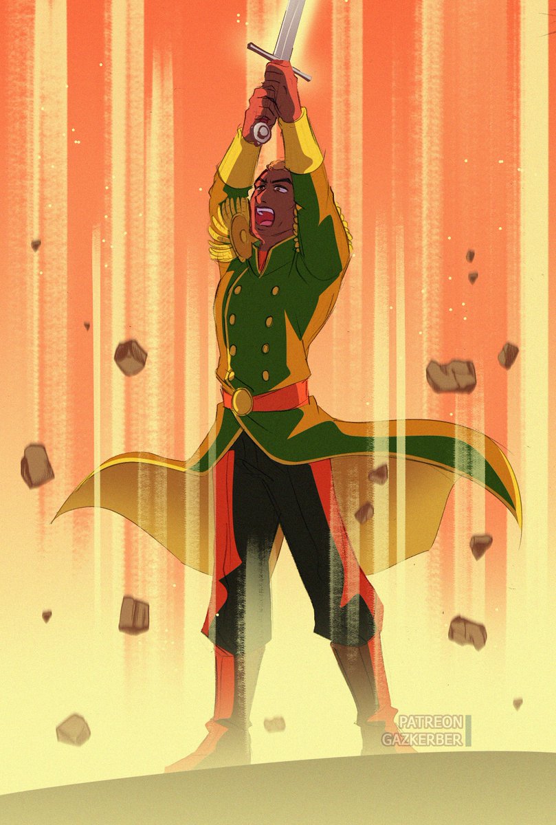 Patron request #318: General Leo shock wave (Final Fantasy VI) 

#FFVI #ファイナルファンタジー #games #fanart #sketch