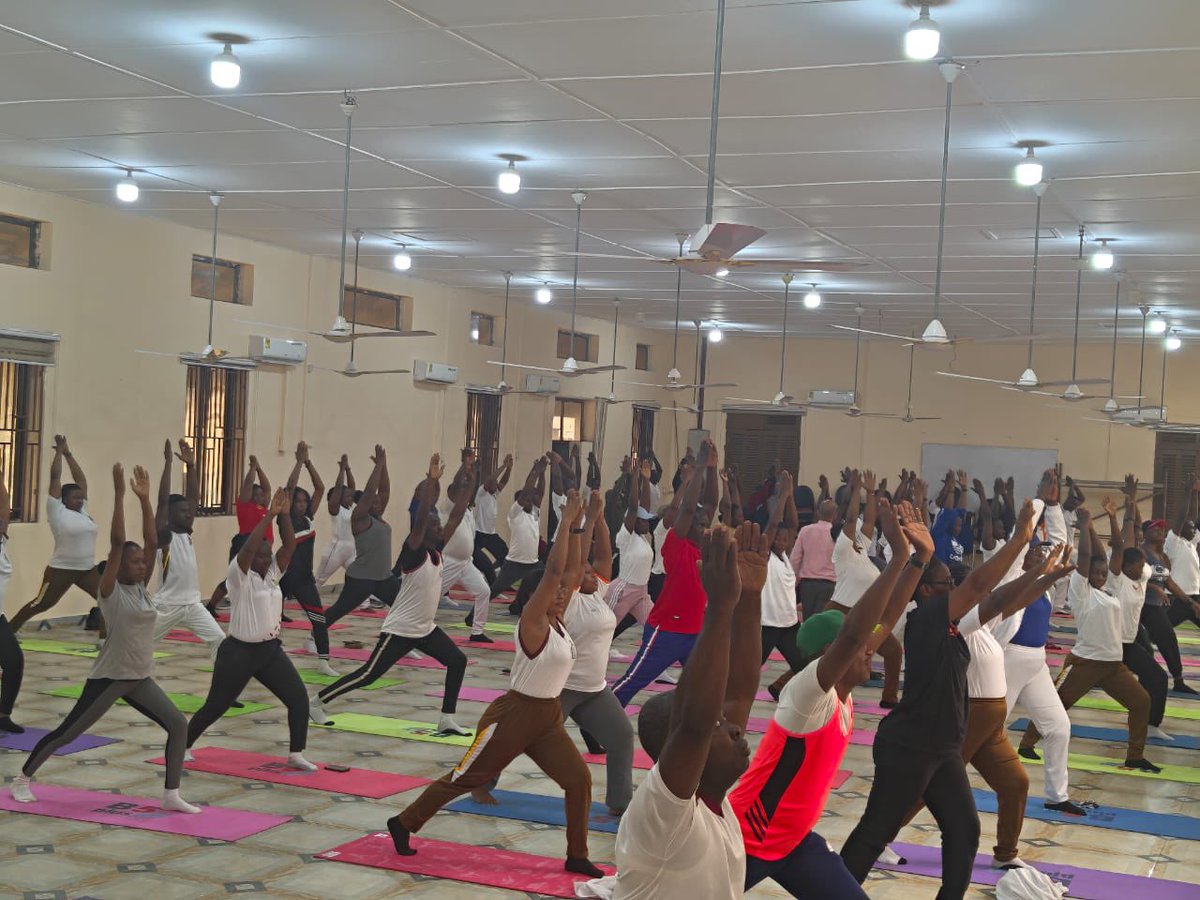 Yogaexperiencesafrica (@yogaxafrica) on Twitter photo By far the largest class we’ve led in partnership with @indiainghana <a href="/artoflivinggh/">Art of Living Ghana</a> What a great experience to share this tool with individuals charged with managing the freedom & rehabilitation of others. Instructor <a href="/leahwaNduati/">Leah Nduati</a> Location: Prison Officers Training Center Ghana. By far the largest class we’ve led in partnership with @indiainghana <a href="/artoflivinggh/">Art of Living Ghana</a> What a great experience to share this tool with individuals charged with managing the freedom & rehabilitation of others. Instructor <a href="/leahwaNduati/">Leah Nduati</a> Location: Prison Officers Training Center Ghana.