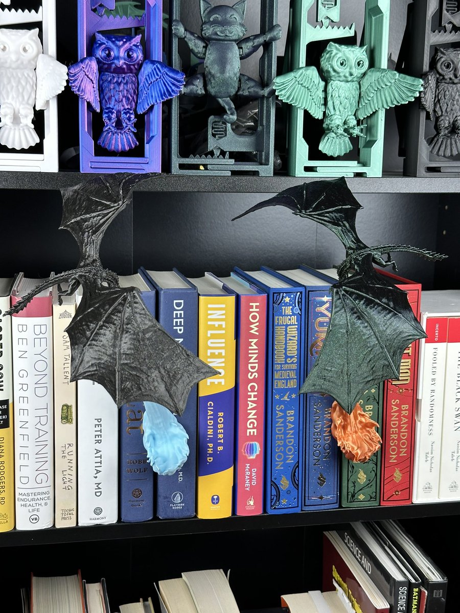 ZoroSeerus's tweet photo. Really sick levitating book nook from 3D Demon #3dprinting #fantasy #dragon https://t.co/I8jH4mMOtK