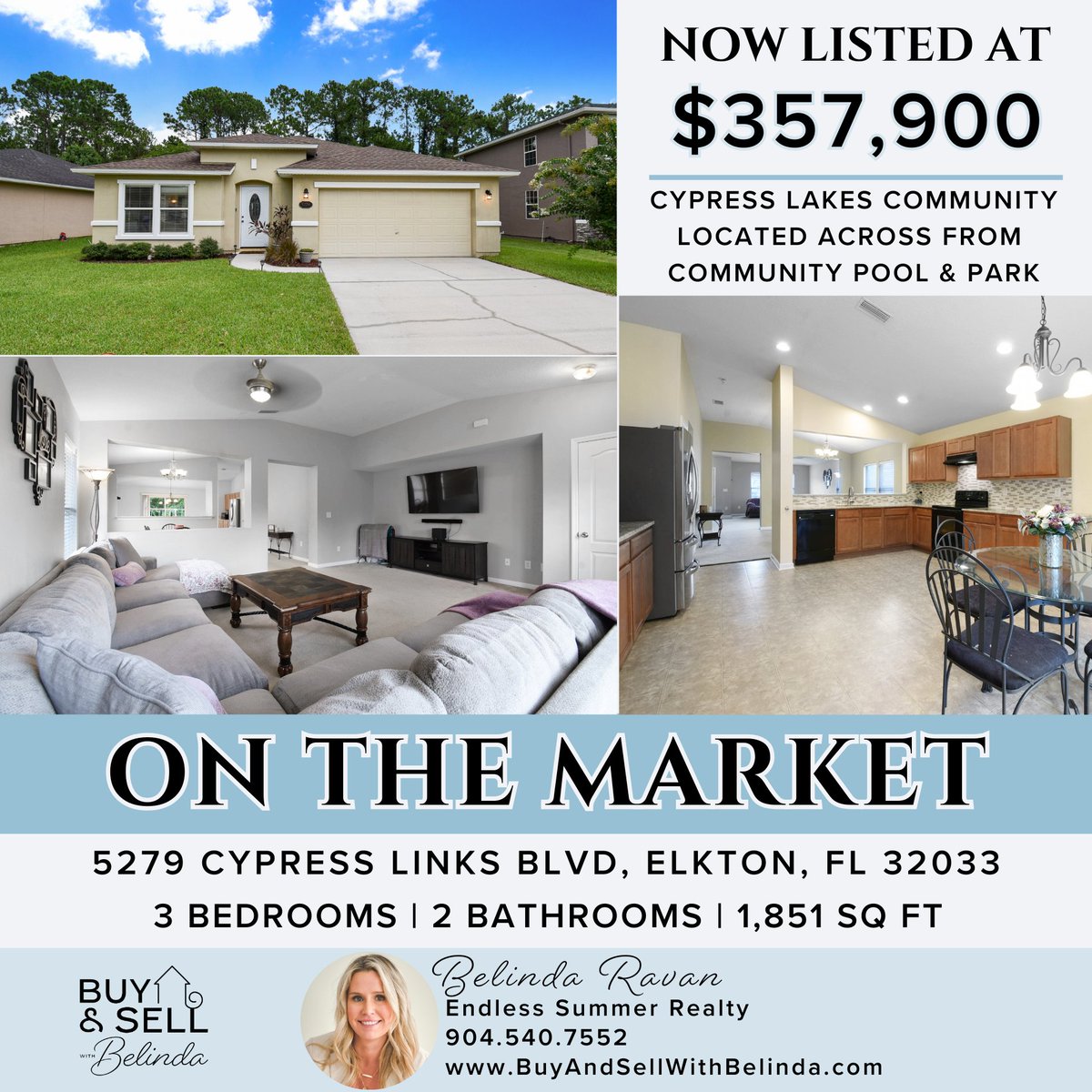 Belinda Ravan (@belindajravan) on Twitter photo Price Reduced!!
Located in Elktonโs Cypress Lakes Neighborhood! This beautiful 3-bed, 2-bath home is ready for its new owners! Donโt miss out on this incredible opportunity!
Listing Details: zillow.com/homedetails/52โฆ
๐ป๐ถ๐
๐
๐ ๐๐ถ๐๐
๐ต๐๐๐พ๐๐น๐ถ ๐
๐ถ๐๐ถ๐
#ForSale Price Reduced!!
Located in Elktonโs Cypress Lakes Neighborhood! This beautiful 3-bed, 2-bath home is ready for its new owners! Donโt miss out on this incredible opportunity!
Listing Details: zillow.com/homedetails/52โฆ
๐ป๐ถ๐
๐
๐ ๐๐ถ๐๐
๐ต๐๐๐พ๐๐น๐ถ ๐
๐ถ๐๐ถ๐
#ForSale