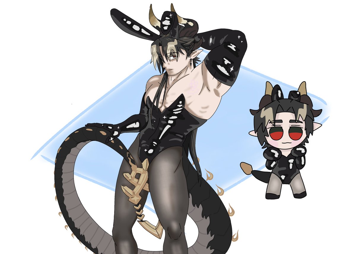 ChanElemental's tweet photo. Lo termine jsjjsjs #Arknights #Arknightsart #art #bunnygirl #latex #fanart https://t.co/rzHblgRJyr