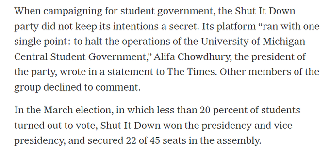 If you don't vote and the turnout is low, the disciplined party will be your new government. https://t