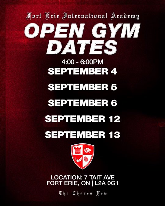 Coaches: Fall Open Gym Dates 

11 Shoe Circuit Prospects in the 2025 and 2026 Class Unsigned 

7 National team players From Canada, Serbia, Lebanon and Greece