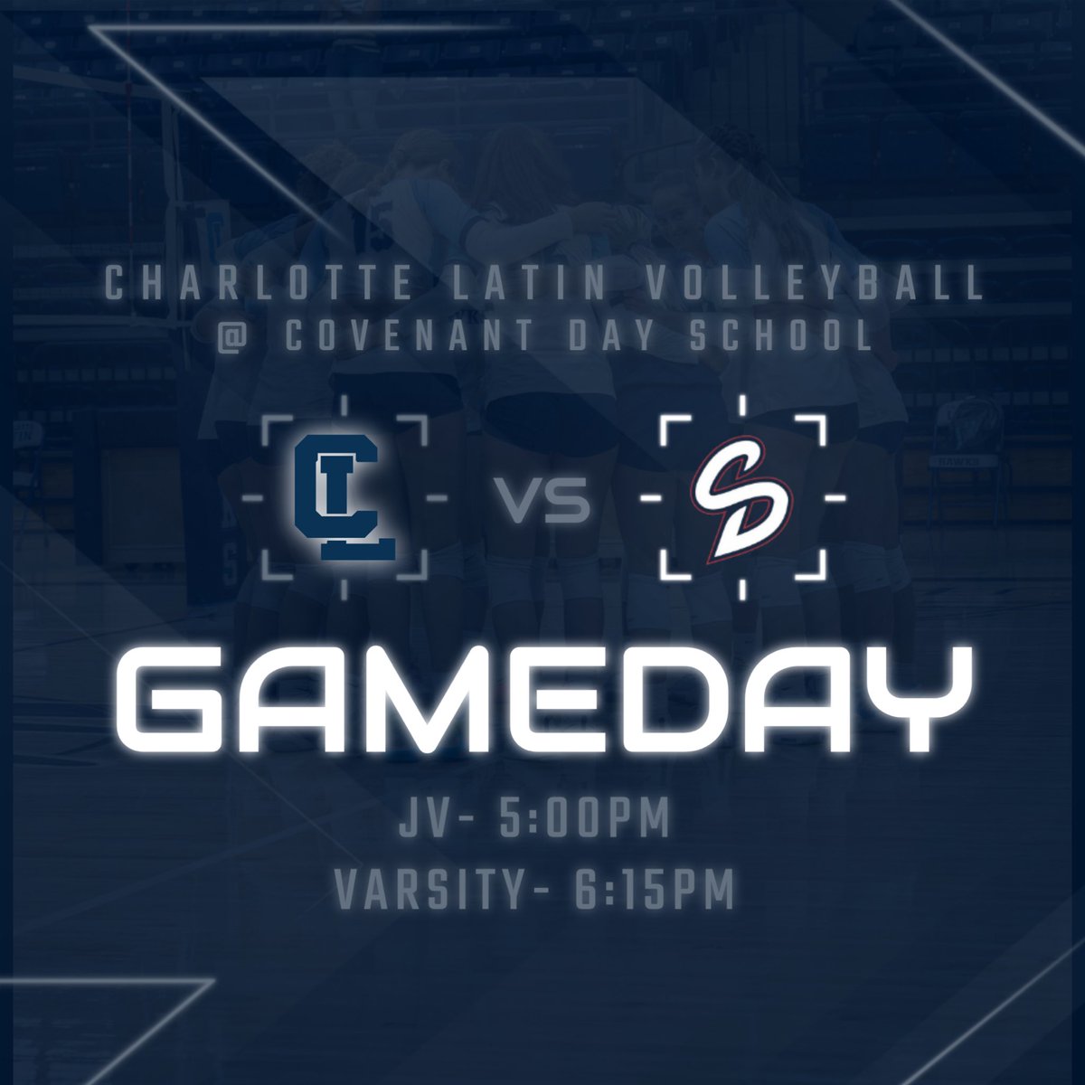 GAME DAY! 🏐 The Hawks travel to Covenant Day for a CISAA Conference match against the Lions. JV starts the night at 5pm followed by Varsity at 6:15pm. 

 #GOHAWKS