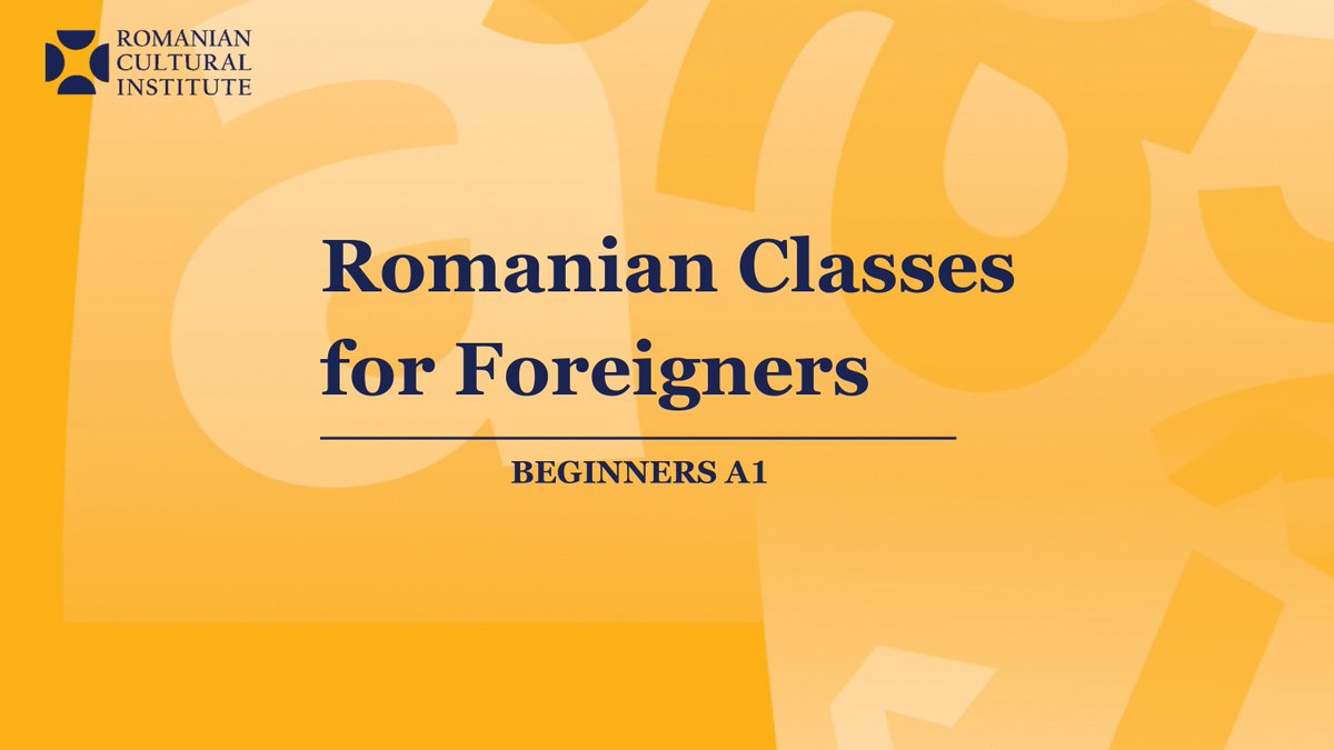 RomaniaNY's tweet image. Registration for the 🇷🇴 language program for adult beginners is now open! Complete the registration form online shorturl.at/FOsHj and send it to romanianculturalinstituteusa@gmail.com by September 15. More details at shorturl.at/txmnG
#A1level #onlinecourses #RCINY