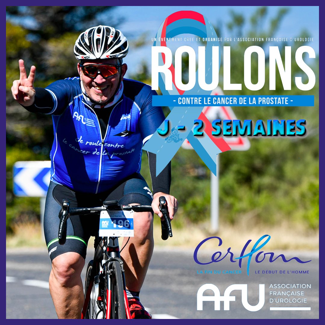 CerhomAsso's tweet image. 🚴‍♂️ Dans 2 semaines, rejoignez "Roulons contre le cancer de la prostate" au Mont Ventoux avec @AFU ! Sensibilisons au diagnostic précoce et à l'importance de l'activité physique.
🔗 urofrance.org/2024/03/28/rou…

#Santé #CancerProstate #Prévention #Cyclisme