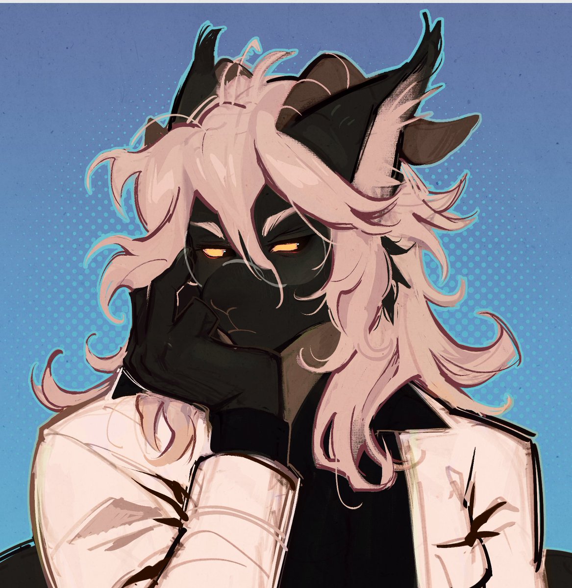 lexorians's tweet photo. Experimental painting(?) for my friend! https://t.co/Z8CcSOfVAS