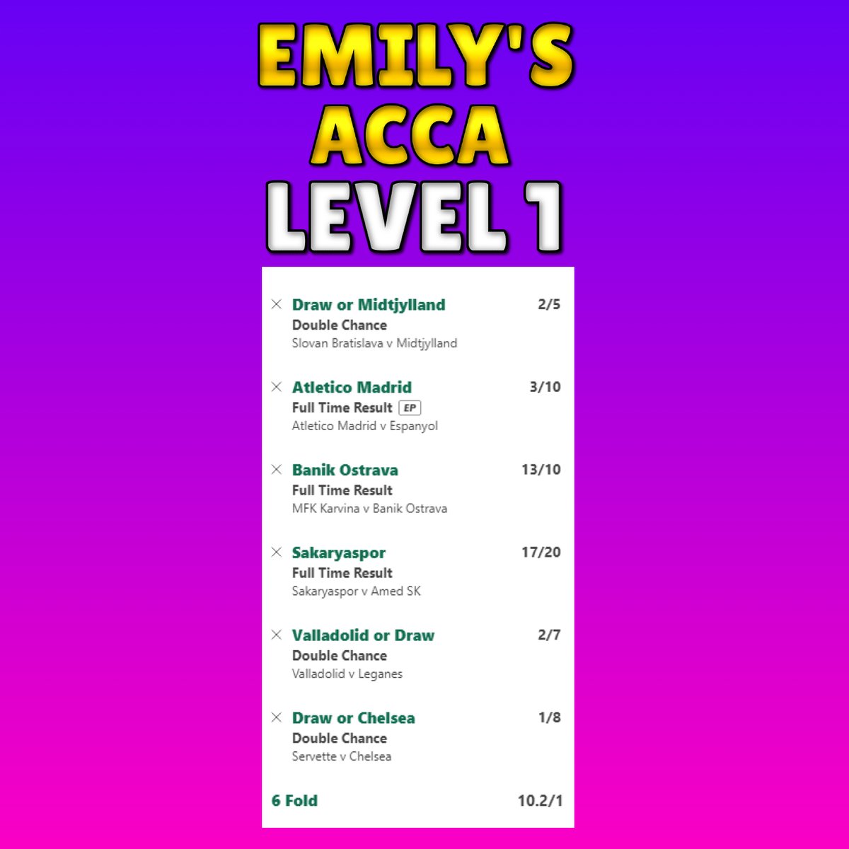 Emily’s Football Tips tweet media