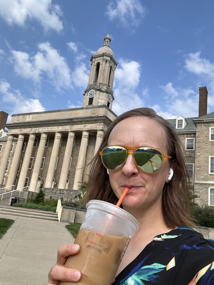 JessMyrick's tweet photo. Had my Dunkies this morning so I was ready for my first teaching day of the start of my 8th school year with @PSUBellisario #psufirstday https://t.co/PgwPo1SP52