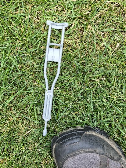 BBullrushes's tweet image. Another bag of #litter collected on our afternoon walk. Football ⚽️, vodka &amp;amp; Taboo bottle! Another dog 💩 &amp;amp; the smallest crutch we have found so far. All tidy again for now 😊 #lovewhereyoulive @LitterReporting @KeepBritainTidy @pawsonplastic #strangestfinds @CornishSpliced