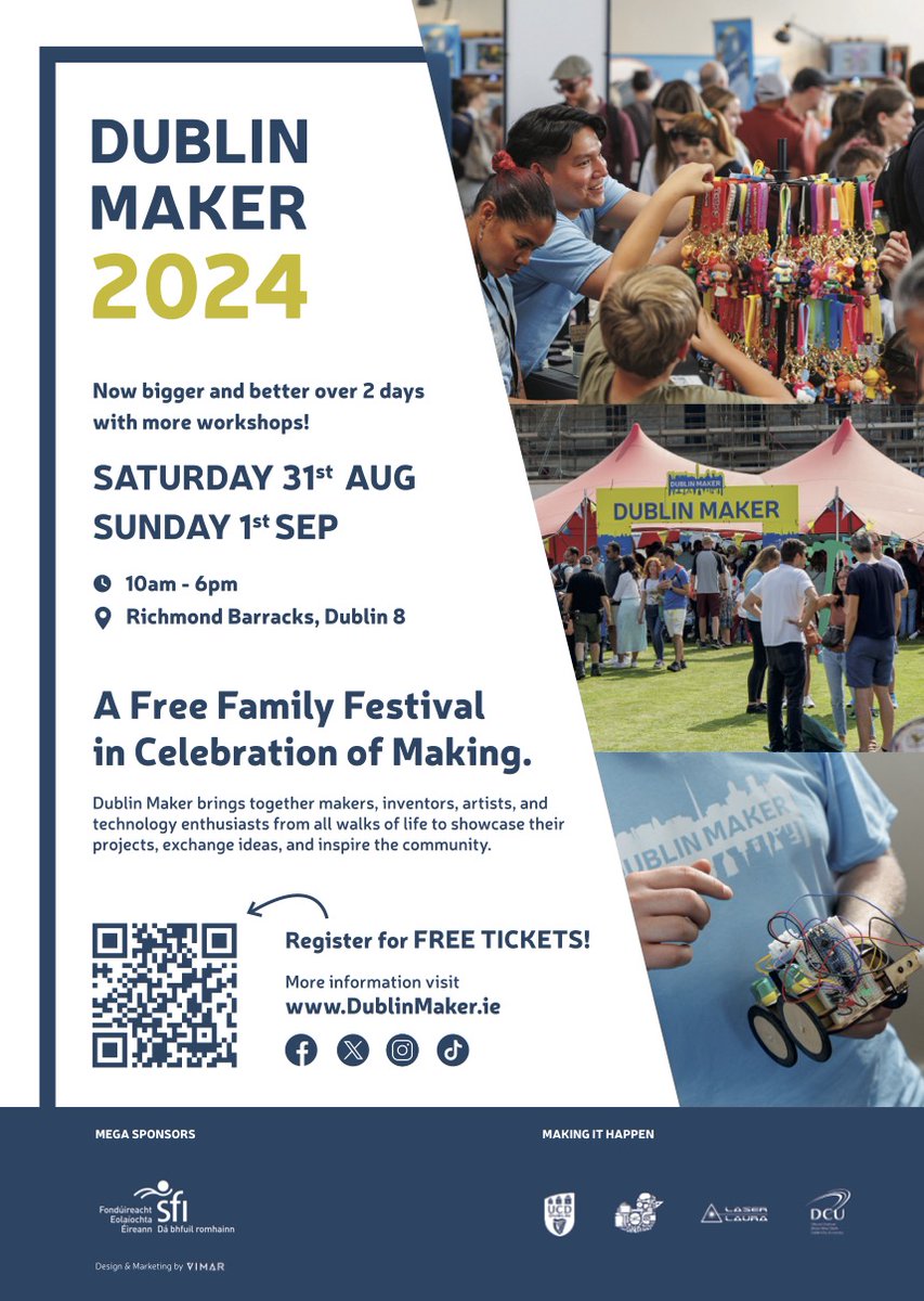 MakerMeet (@makermeetie) on Twitter photo 4 more sleeps to <a href="/DublinMaker/">Dublin Maker</a>! Get your FREE tickets at: bit.ly/DublinMaker-24
Workshops with <a href="/chrisreina/">Chris Reina</a> and crew 🚀will be:
» Cardboard Creations
» Blood Red Invisible Ink
» Make a Paper Circuit
» Make a Whirlygig
dublinmaker.ie/timetable/
#DublinMaker #STEAM #MakerEd #edchatie 4 more sleeps to <a href="/DublinMaker/">Dublin Maker</a>! Get your FREE tickets at: bit.ly/DublinMaker-24
Workshops with <a href="/chrisreina/">Chris Reina</a> and crew 🚀will be:
» Cardboard Creations
» Blood Red Invisible Ink
» Make a Paper Circuit
» Make a Whirlygig
dublinmaker.ie/timetable/
#DublinMaker #STEAM #MakerEd #edchatie