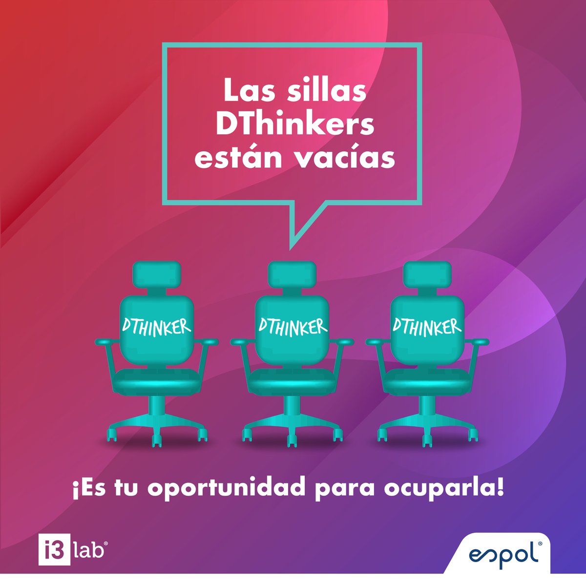 i3labespol's tweet image. 🚨🚨¡Atención politécnico!

Si desarrollaste una idea innovadora en la materia ARP, participa en DThinkers y compite por la posibilidad de llevar tu proyecto más allá, con el apoyo de un sponsor/experto.

Descubre más y únete a la competencia en: i3lab.org/dthinkers 🔗
