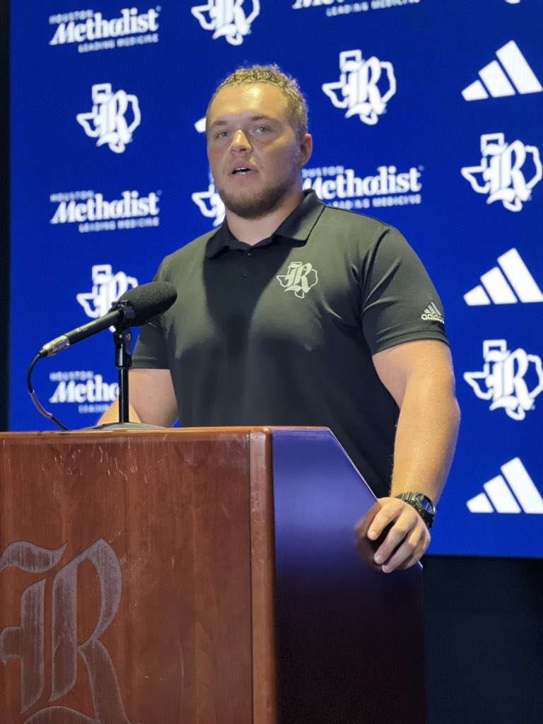 Nate Griffin (@nategrifffox26) on Twitter photo “Never did I once feel like there wasn’t an investment in me by the coaching staff since I’ve been here.” <a href="/izeyafloyd/">Izeya Floyd</a>, <a href="/RiceFootball/">Rice Football</a> 2-time captain, as the team prepares for Saturday’s game vs Sam Houston State. “Never did I once feel like there wasn’t an investment in me by the coaching staff since I’ve been here.” <a href="/izeyafloyd/">Izeya Floyd</a>, <a href="/RiceFootball/">Rice Football</a> 2-time captain, as the team prepares for Saturday’s game vs Sam Houston State.