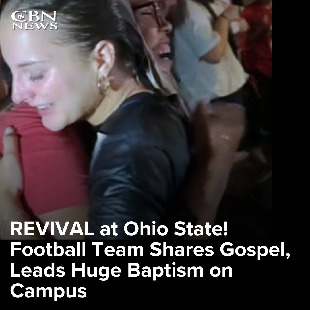 A huge revival broke out at The Ohio State University over the weekend with hundreds of college students showing deep hunger for God as the new school year kicked off.
www2.cbn.com/news/entertain…