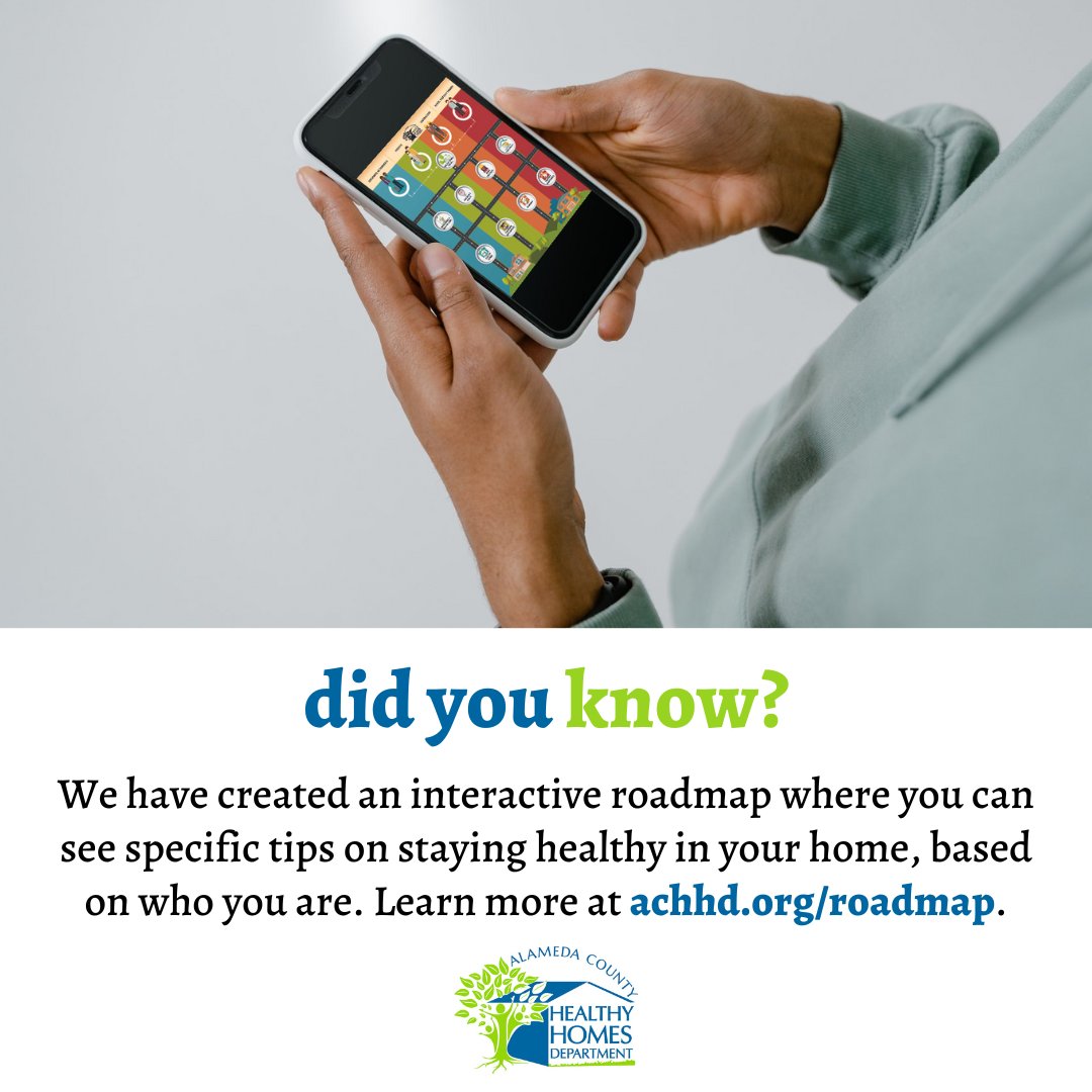 alameda_homes's tweet photo. We all deserve a home that's healthy. Take the guesswork out by using our interactive roadmap to a healthy home, a guide that will walk you through the different resources available.

https://t.co/xoMeOf3fbo

#didyouknow #safetytips #leadpoisoningprevention #healthyhomehealthyyou https://t.co/VOBHBHrvSn
