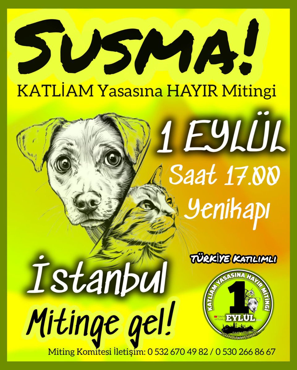 Sosyal medyada sayfalarımız kapatılıyor, tehdit ediliyoruz, sesimiz kesilmeye çalışılıyor ama her zamanki gibi PES ETMİYORUZ çünkü susarsak ölürlerler! 1 Eylül’de susanlar bir daha hiç konuşmasınlar!                                         #haysev #katliamyasasınahayır