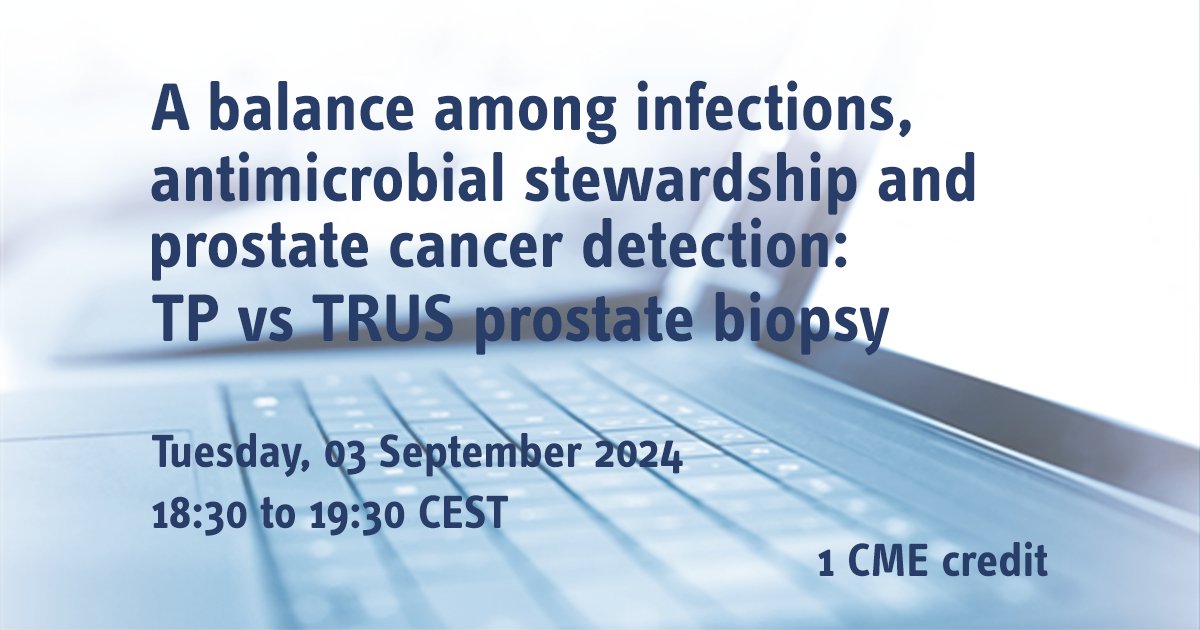 What is the optimal way to overcome resistance development for prostate biopsy? Do you opt for the TP or TRUS approach? Find out in this new #UROwebinar by experts Profs. Bjerklund Johansen, Kranz, Schneidewind, &amp; <a href="/StanglFabian/">Fabian Stangl</a>. 

Register here 👇
webinars.uroweb.org/EAU/webinars/1…