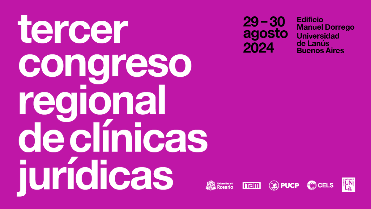 Nuestra universidad será sede del Tercer Congreso Regional de Clínicas Jurídicas

Lee la nota completa en: 
ijdh.unla.edu.ar/noticias/nuest…