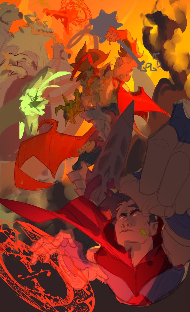 rafeizerart's tweet photo. essa arte eu achei que iria engavetar pq no meio do processo comecei a achar tudo um lixo, mas me lembrei de que nada me impedia de refazer tudo do zero entao eu refiz mesmo. 
Post no art station:
https://t.co/4SL6JDUgGA https://t.co/DKpzevOKYA