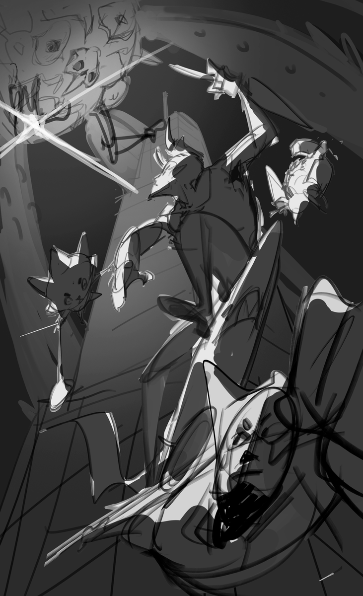 rafeizerart's tweet photo. essa arte eu achei que iria engavetar pq no meio do processo comecei a achar tudo um lixo, mas me lembrei de que nada me impedia de refazer tudo do zero entao eu refiz mesmo. 
Post no art station:
https://t.co/4SL6JDUgGA https://t.co/DKpzevOKYA