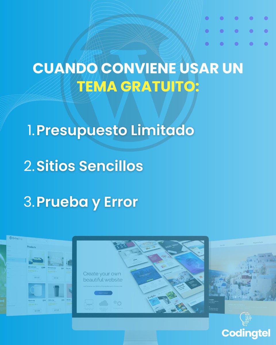 codingtel's tweet image. ¿Temas gratuitos o de pago en WordPress?Analiza cuándo conviene invertir en un tema premium: diseño exclusivo, funciones avanzadas y soporte técnico.O si los temas gratuitos pueden ser suficientes para sitios web sencillos y presupuestos ajustados
#WordPress #WebDesign #Codingtel