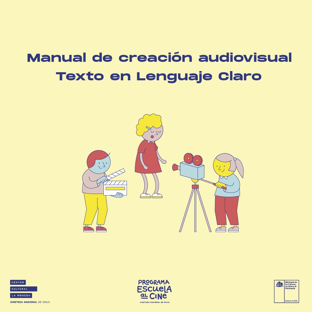 🎬 Utilizando herramientas de lectura fácil y lenguaje claro, este manual organiza la información de manera clara y accesible: con texto central, definiciones a la derecha y apoyos visuales a la izquierda.

Disponible para descarga: escuelaalcine.cl/publicaciones/…