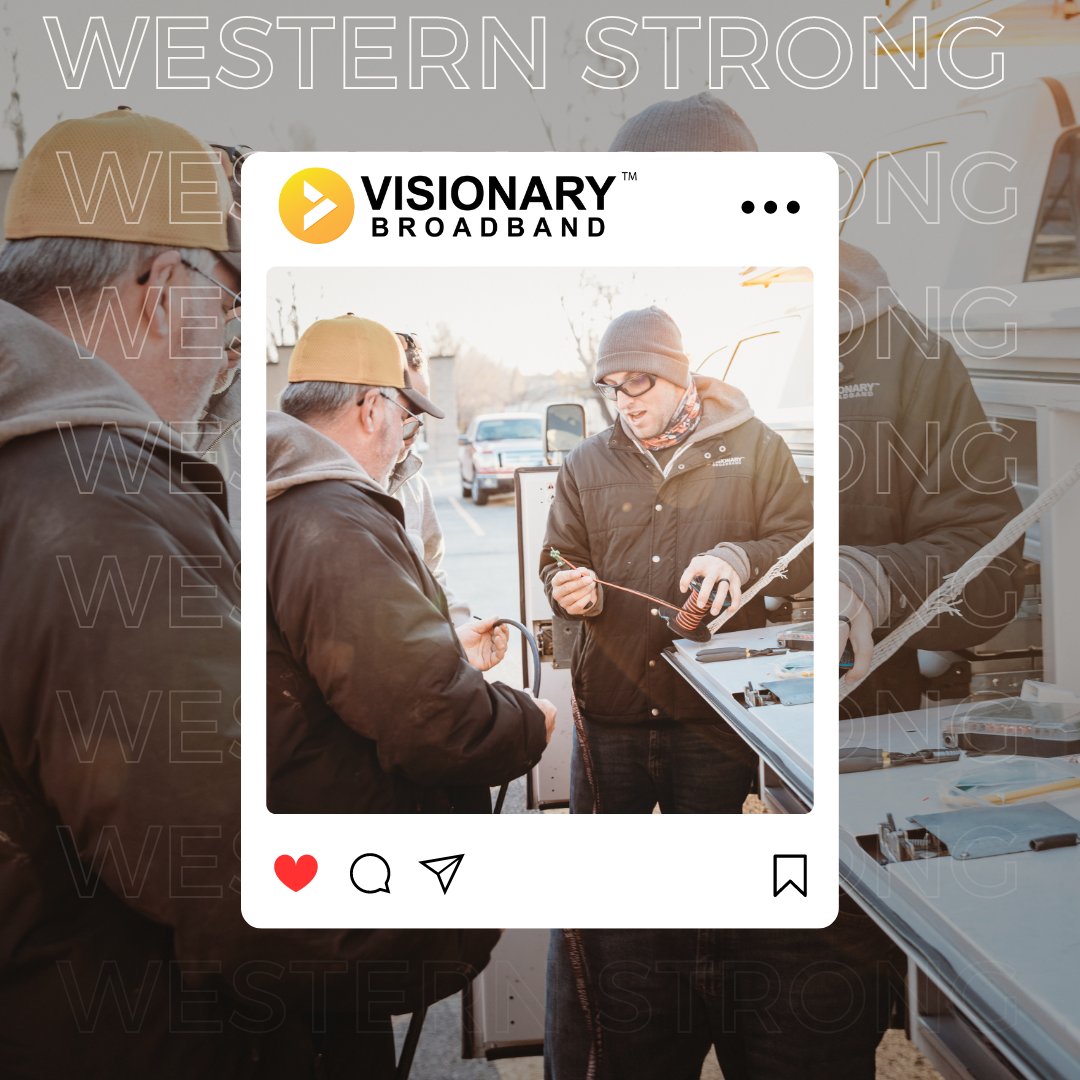 visionaryyeah's tweet image. Visionary is Western Strong! 🌟💪 Connecting our communities with robust, reliable internet service tailored for the West. Visit vcn.com today! #WesternStrong #VisionaryFiber #ReliableInternet #CommunityConnected