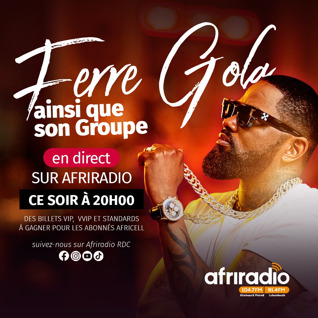 Festigola_Off's tweet photo. 🔥 Ce soir à 20h00, écoutez Ferre Gola en direct sur AFRIRADIO et obtenez votre billet pour FESTIGOLA à 5$ au lieu de 10$ avec un code promo exclusif ! 
🎟️ Réservez maintenant : https://t.co/EmZrYAAUHC #FESTIGOLA2024 
#FerreGola #AFRIRADIO https://t.co/vFuqQo3O0x