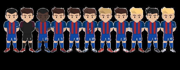 Con este Once, el <a href="/FCBarcelona_es/">FC Barcelona</a>  queda por encima del <a href="/AthleticClub/">Athletic Club</a>