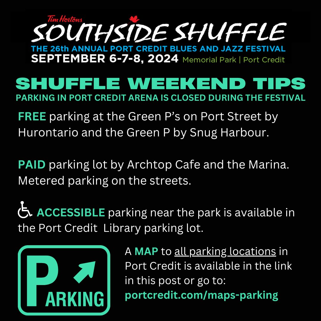 ssshufflepc's tweet photo. Shuffle Weekend Tips: See a map of places to park in Port Credit. https://t.co/RIcxlELMZv #SouthsideShuffle #PortCredit https://t.co/dAd7a9zPs2
