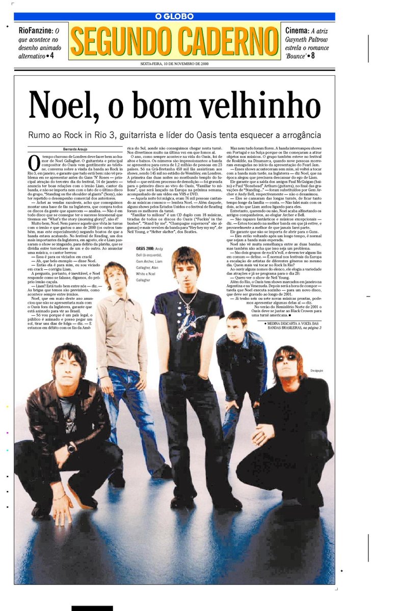 Bernardo Araujo (@bernardobaraujo) on Twitter photo Já que a <a href="/livbrandao/">Liv Brandão</a> abriu a caixa de Pandora, fui no Acervo O Globo e digitei "Noel Gallagher Bernardo Araujo". 42 ocorrências! A culpa é minha.
Essa tem título do <a href="/sergiotodoprosa/">Sérgio Rodrigues</a>, te mete! Já que a <a href="/livbrandao/">Liv Brandão</a> abriu a caixa de Pandora, fui no Acervo O Globo e digitei "Noel Gallagher Bernardo Araujo". 42 ocorrências! A culpa é minha.
Essa tem título do <a href="/sergiotodoprosa/">Sérgio Rodrigues</a>, te mete!