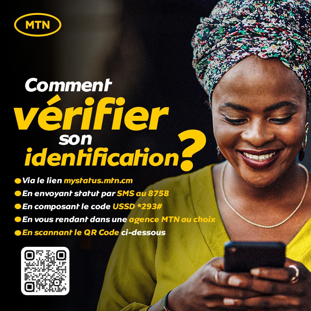 En quelques secondes, vous pouvez désormais vérifier si votre identification est effective.
Choisissez la possibilité qui vous convient le mieux et procédez.

#ReseauIndomptable