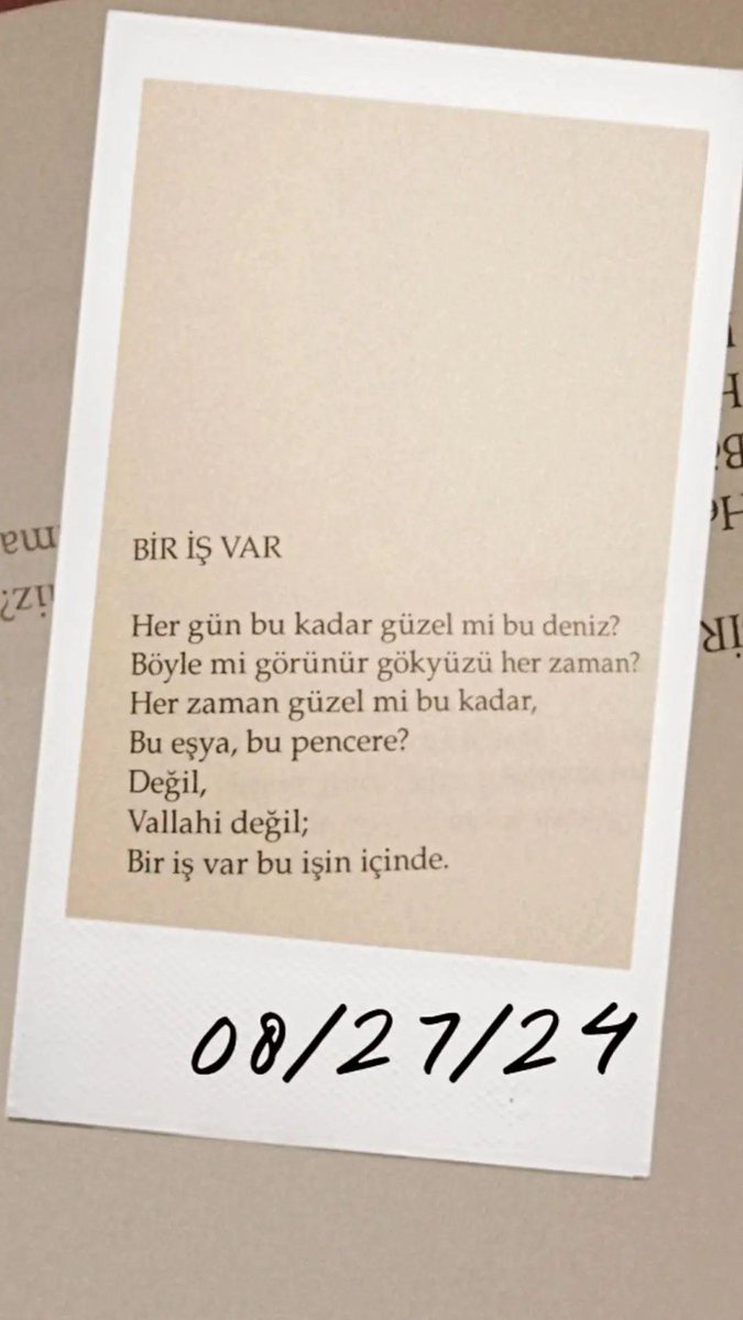 Her gün bir doz Orhan Veli 🤍