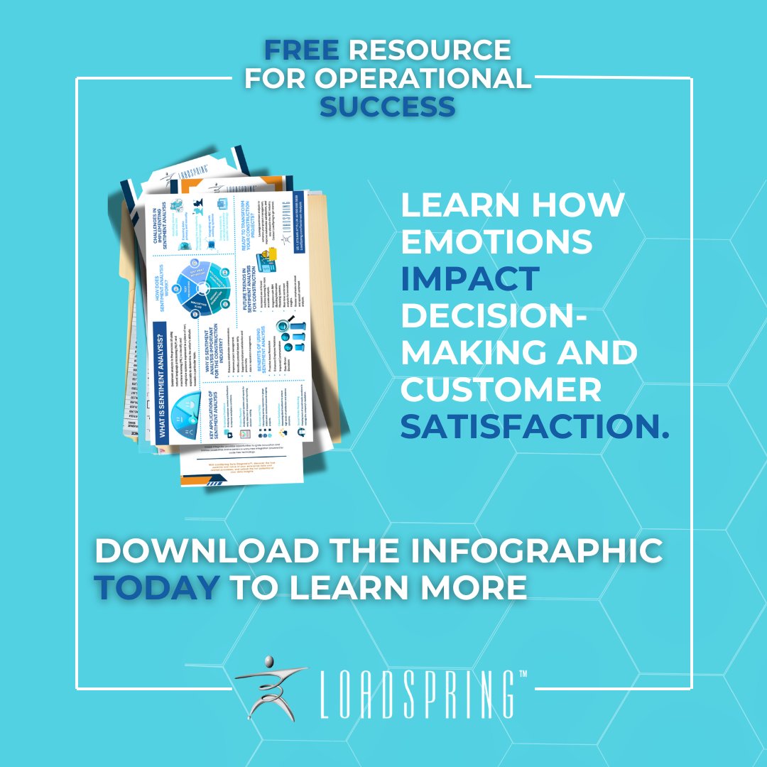 LoadSpring's tweet image. 🌟 Download our new infographic on AI-assisted sentiment analysis! Discover how constituent sentiment enhances decision-making and customer satisfaction. Download today: hubs.ly/Q02LqqtP0 #LoadSpring #DigitalTransformation #SentimentAnalysis #DecisionMaking #Innovation
