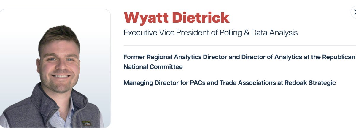 GOP consulting firm <a href="/NatPubAffairs/">National Public Affairs</a> has named Wyatt Dietrick the EVP of Polling &amp; Data Analytics. Prior to arriving at NPA, Dietrick worked for a decade in data &amp; analytics at the RNC and elsewhere.