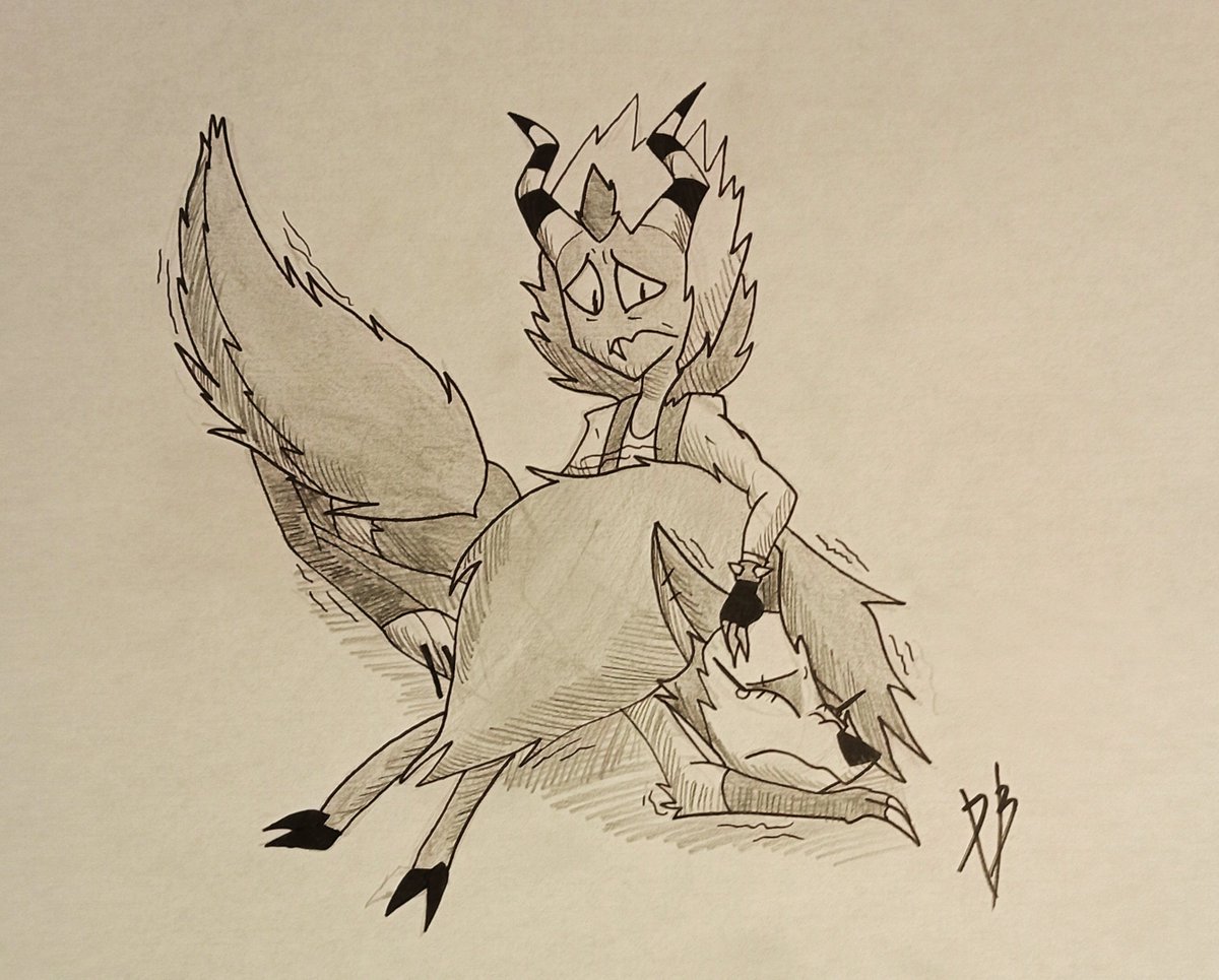 EclipseaArts's tweet photo. Day 3: Hurt/Confort 
Found it #GreedyWolf 

#HelluvaBoss #GreedyWolfWeek https://t.co/V3tOdGY6lb