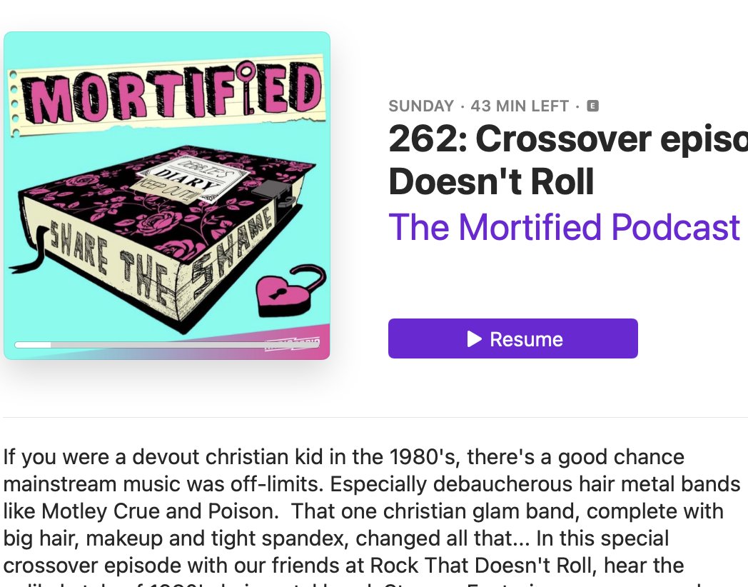 drleahpayne's tweet photo. This week, Rock that Doesn't Roll crosses over to @neilkatcher & @davenadelberg's @Mortified, a hilarious & poignant pod curating stories of teen angst - Dave & Neil have shared their brilliance w/ us on #RTDR and @andrewgill & I are honored to appear (w/ @Stryper) on Mortified! https://t.co/t6HKyvjxHf