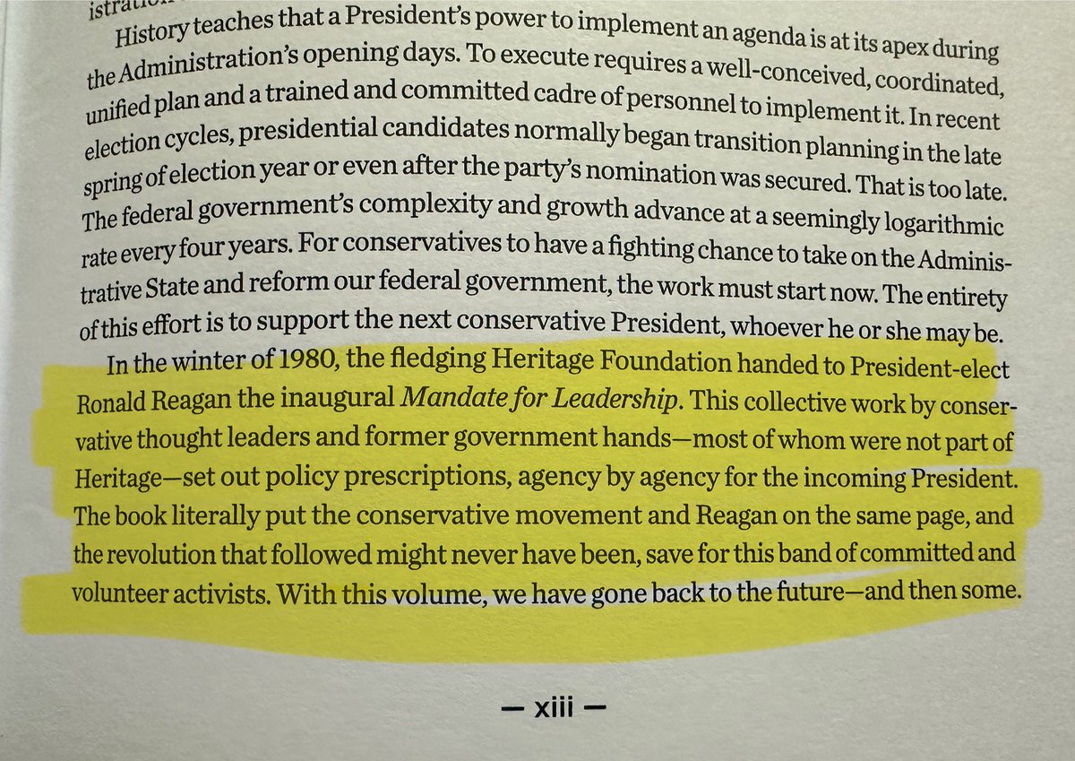 Once upon a time there was a Project 1980 and Heritage itself will tell you how Ronald Reagan used it to destroy the American middle class. 👇