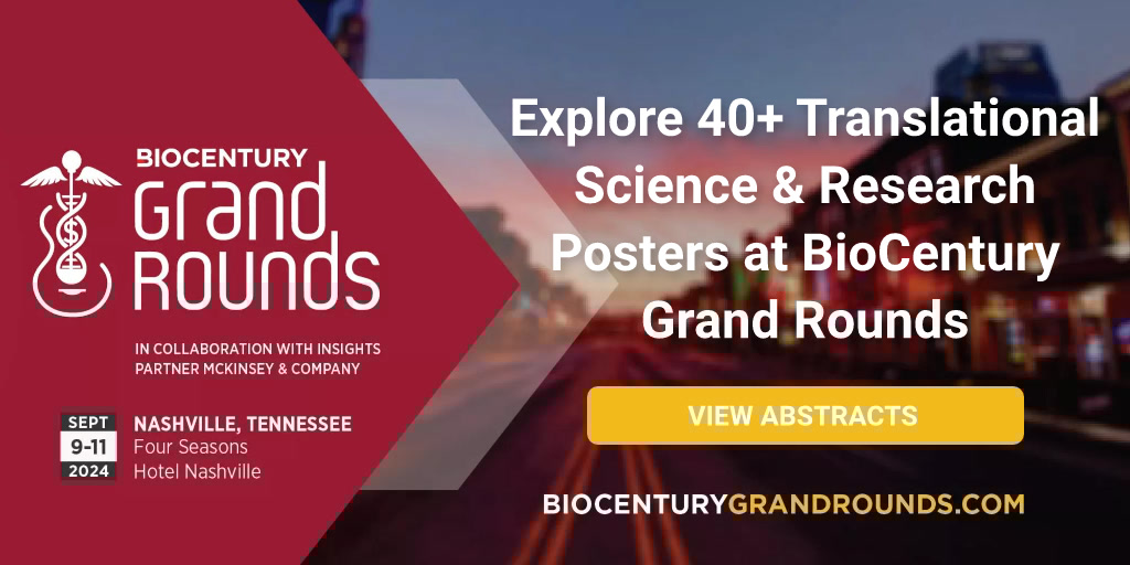 Spots are now SOLD OUT for the #BioCenturyGrandRounds poster session, with 40+ early stage biotechs and academic innovators selected by BioCentury to share their science at the conference in Nashville.

Register and learn more at biocenturygrandrounds.com.