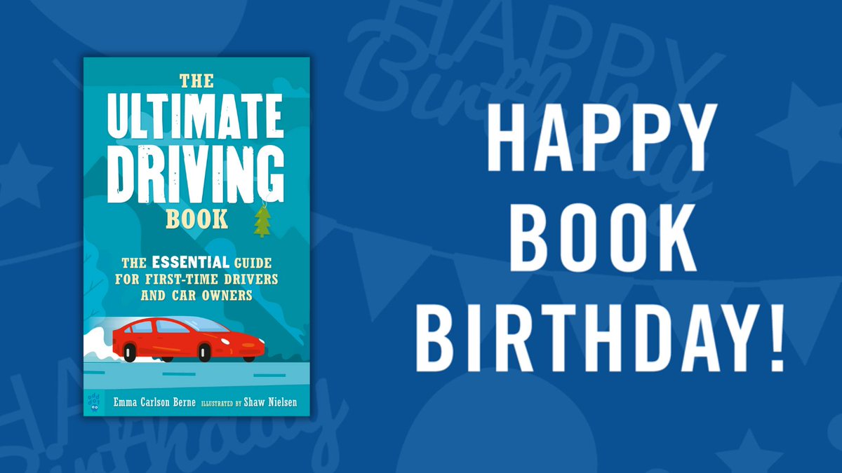Happy book birthday to THE ULTIMATE DRIVING BOOK by <a href="/emmacberne/">Emma Carlson Berne</a> &amp; Shaw Nielsen, the new go-to manual for new and seasoned drivers alike! With 160 pages of illustrations throughout, drivers will have all the step-by-steps they need for life on the road. 🚗 bit.ly/3Xmjinl