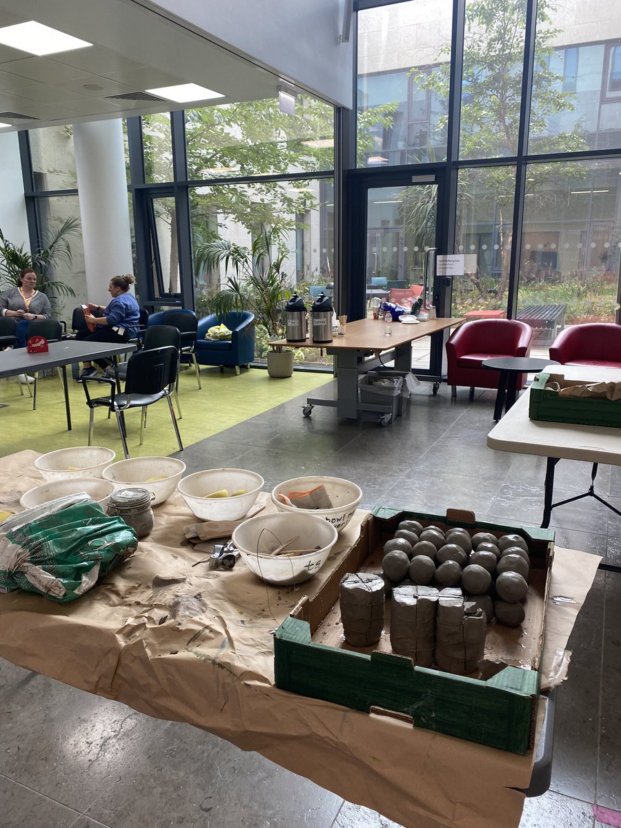 EmmaMcK6's tweet photo. I was so excited to bring clay over to the #CreativeLifeHub at #MISA to share knowledge for CNP Wellbeing yesterday - looking forward to more sharing of clay’s potential as a teacher, storyteller, representative &amp; life giver. Thanks to @RoNevx &amp; the group for being so open! https://t.co/usglYz5kg0