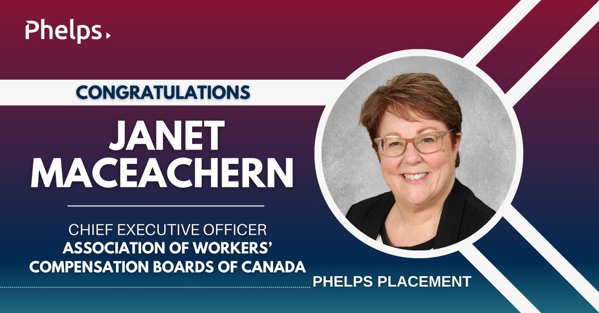Another successful search concludes as the <a href="/awcbc_acatc/">AWCBC / ACATC</a> welcomes Janet MacEachern as its new Chief Executive Officer!

Congratulations, Janet!

#PhelpsPlacement  #PhelpsIGNITE  #Placement  #ExecutiveSearch #ExecutiveHiring