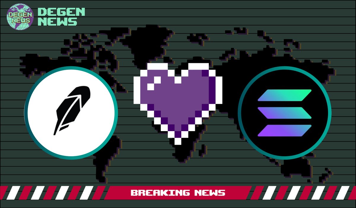 DegenerateNews's tweet photo. BREAKING: @RobinhoodApp WALLET ADDS SOLANA NETWORK SUPPORT - "YOU CAN SELF-CUSTODY SOLANA TOKENS AND SEND + RECEIVE OVER THE SOLANA BLOCKCHAIN" https://t.co/DVvJmVbb8Z