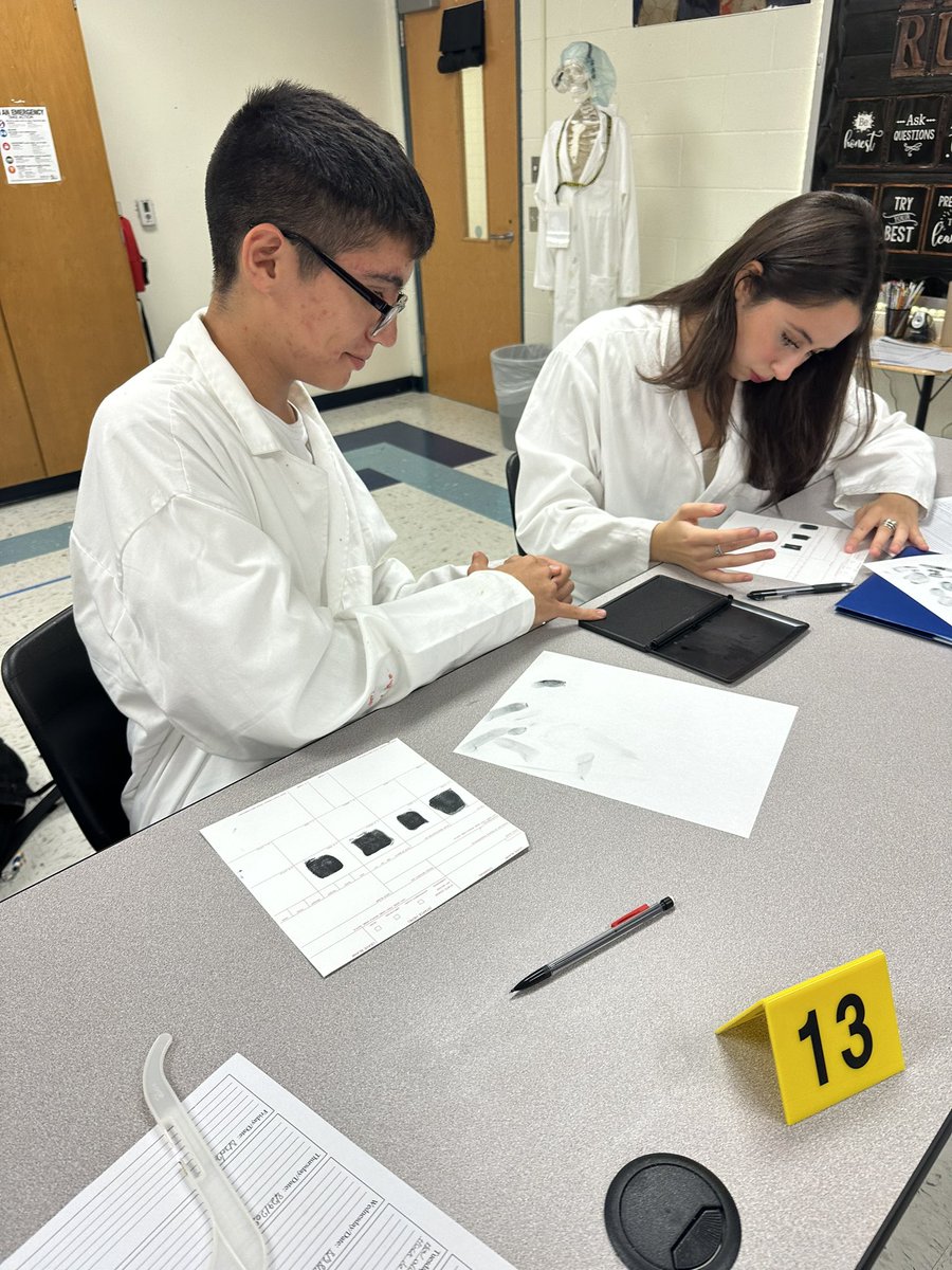 Forensic science careers exploration. Fingerprint Analyst. AECHS. FST I with Ms. BEE <a href="/McAllenISDCTE/">McAllen ISD CTE</a> <a href="/McAllenISD/">McAllen ISD</a> <a href="/AECHS_Pride/">Mr. Carmona</a>