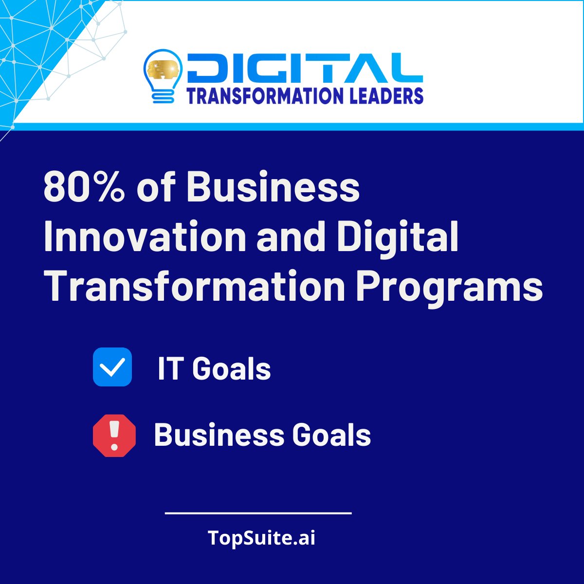 DIGITAL TRANSFORMATION LEADERS - M. Nadia Vincent (@ittransleaders) on Twitter photo ๐จ๐ด๐ฌ% ๐ผ๐ณ #DigitalTransformation , #๐๐ & #Innovation ๐ฝ๐ฟ๐ผ๐ด๐ฟ๐ฎ๐บ๐ ๐ณ๐ฎ๐ถ๐น ๐๐ผ ๐ฑ๐ฒ๐น๐ถ๐๐ฒ๐ฟ ๐ฅ๐ข๐. Join our Top Suite Intelligence workshop & advisory to create your digital intelligence for measurable ROI: TopSuite.ai
#CXO #Leadership #management #ROI ๐จ๐ด๐ฌ% ๐ผ๐ณ #DigitalTransformation , #๐๐ & #Innovation ๐ฝ๐ฟ๐ผ๐ด๐ฟ๐ฎ๐บ๐ ๐ณ๐ฎ๐ถ๐น ๐๐ผ ๐ฑ๐ฒ๐น๐ถ๐๐ฒ๐ฟ ๐ฅ๐ข๐. Join our Top Suite Intelligence workshop & advisory to create your digital intelligence for measurable ROI: TopSuite.ai
#CXO #Leadership #management #ROI