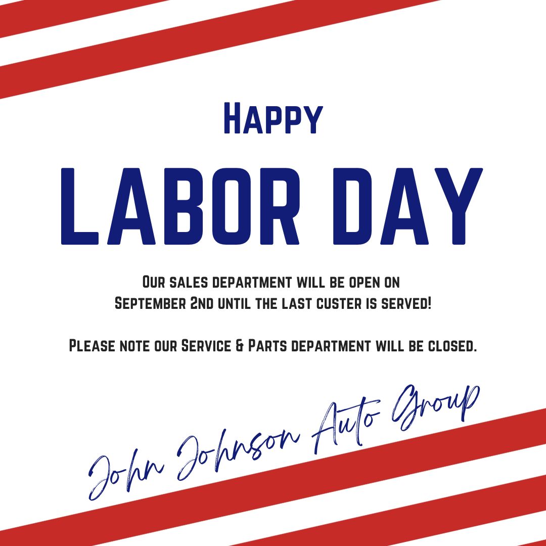 jjohnsondodge's tweet image. Marking Labor Day with open doors! Swing by and let&apos;s celebrate the hard work and dedication of every worker. 🎉🛍️ #LaborDay #OpenForYou