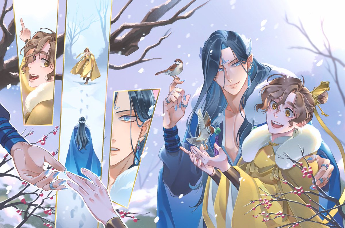 olgeut_bolgeut's tweet photo. This is my piece for a MXTX calendar! I self pressured because I got January 🫠 but I put a lot of love (and my "gentle Mobei hubby" kink) into it.
Project is fully funded but I think you still can back it to get a copy. #mxtx #svsss 
https://t.co/n0CviRxsHF https://t.co/NfmwGuEc5l