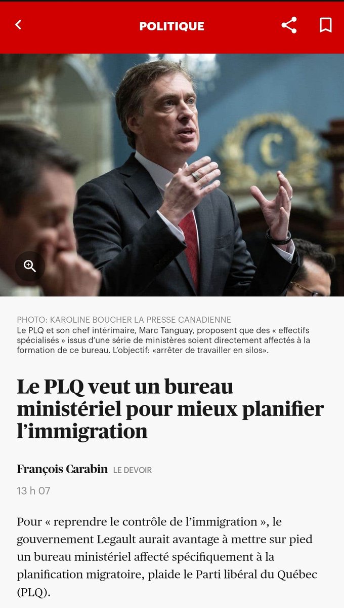 Le PLQ propose d'ajouter de la bureaucratie et des structures gouvernementales afin de définir la capacité d’accueil du Québec.

Le Québec n'a pas besoin de plus de bureaucratie afin de gérer son immigration, il a tout simplement besoin d'en réduire les nombres de manière