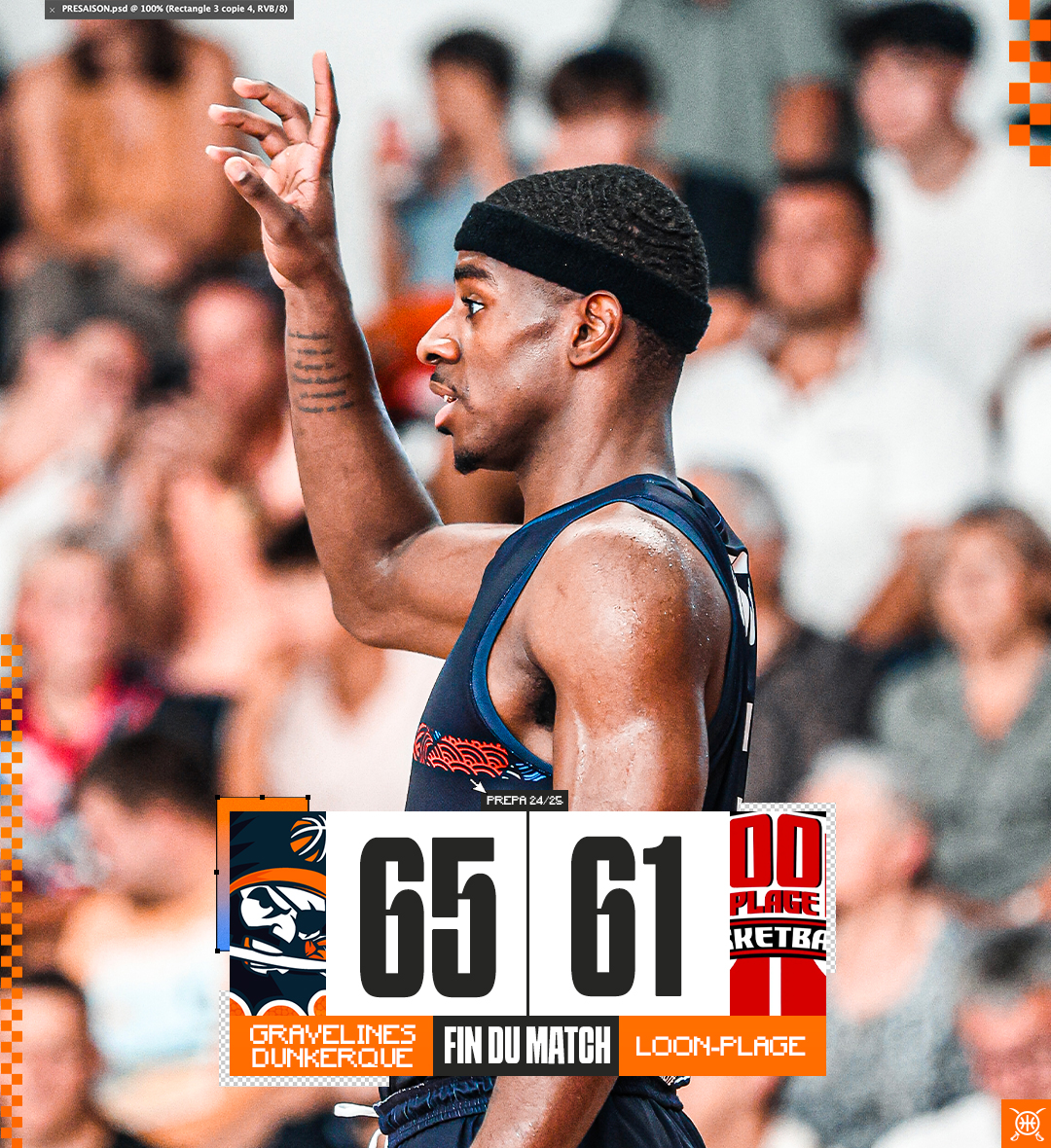 BCMBasket's tweet photo. #ASLPBCM | 𝗙𝗜𝗡 𝗗𝗨 𝗠𝗔𝗧𝗖𝗛 🧡

Premier match de préparation et première victoire pour nos Maritimes ! ✅🏴‍☠️

Félicitations à nos voisins de Loon-Plage pour cette belle opposition et merci pour l'accueil ! 🤝🏻

Les stats sous ce tweet ⤵️📊

#TousBCM #PrepaBCM https://t.co/4QwU7IiHUa